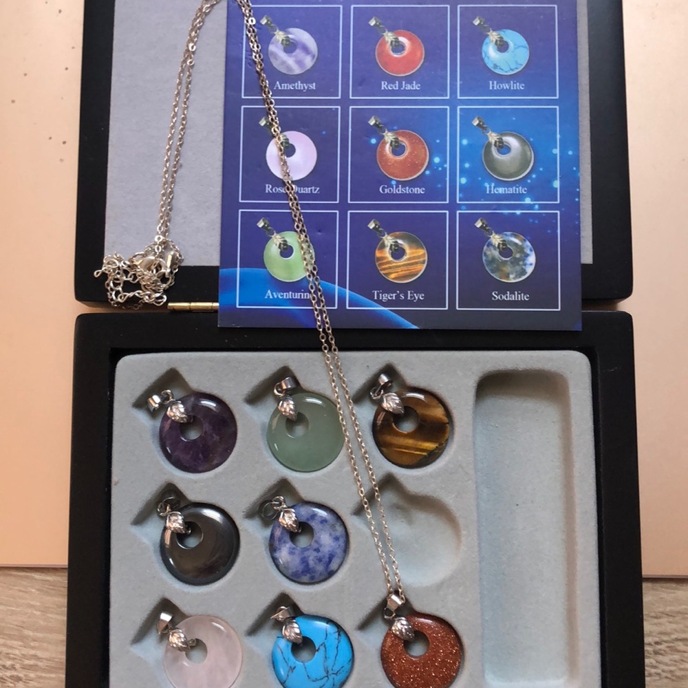 Necklace with assortment of stones